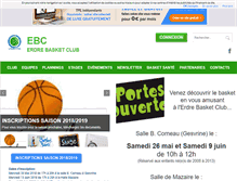 Tablet Screenshot of erdre-basket-club.fr